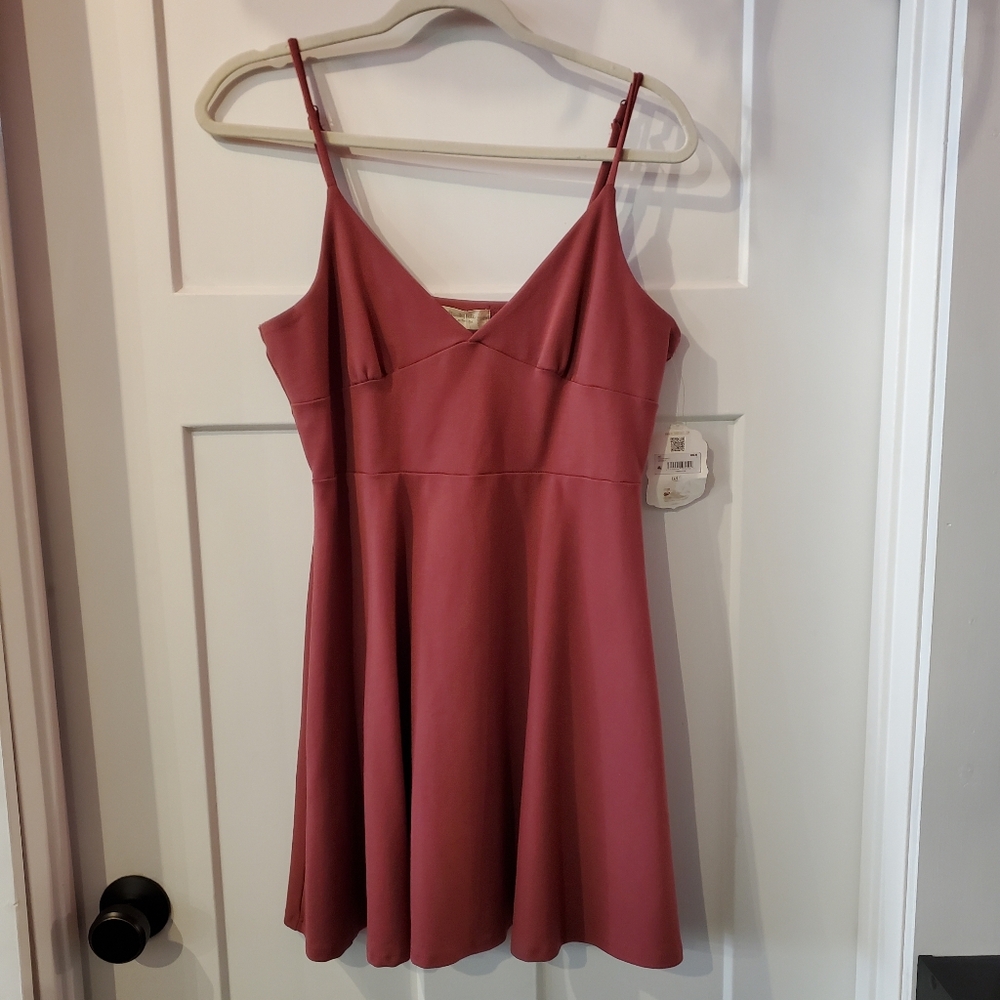 Altar'd State Pink Sundress Sleeveless Mini